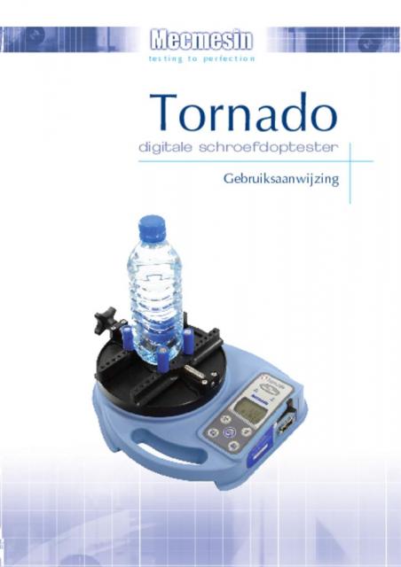 Tornado digitale schroefdoptester Gebruiksaanwijzing
