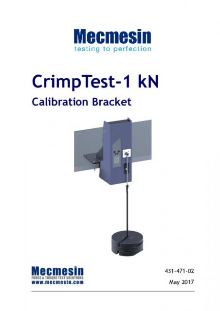 crimptest - 1kn校准支架手册