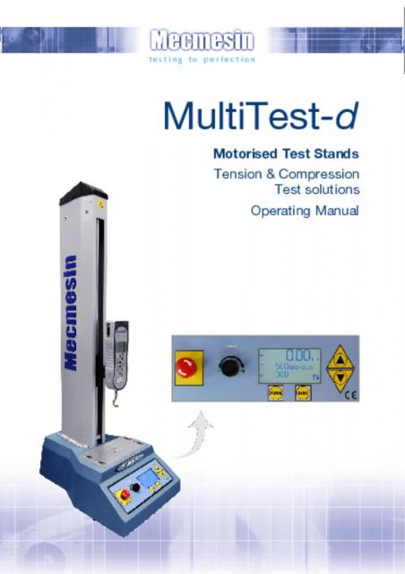 MultiTest-d机动测试站的操作手册