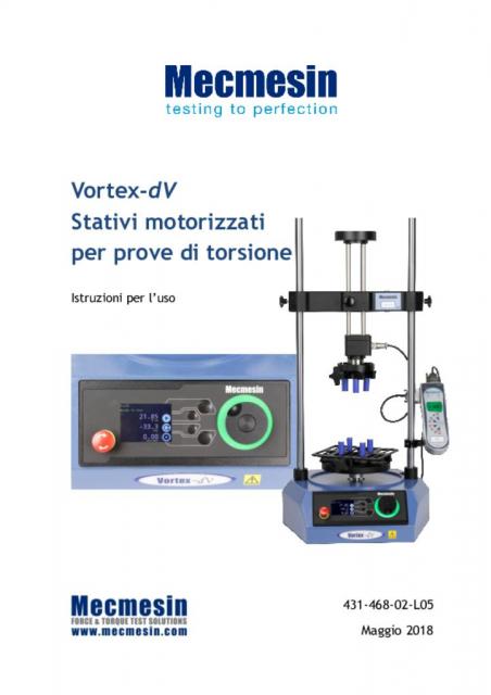 Vortex-dv Stativi Motorizzatiper证明了di torsione istruzioni per l'USO