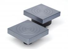 方形磷化硬化钢板，100mm, QC配件，具有自流平当量