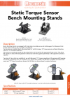 The Static Torque Sensor Bench Mounting Stands DS - 1029-01 - L00