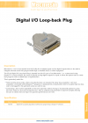 Digital I/O Loop - back plug-in