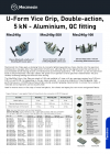 U - Form Vice Grip, Double - action, 5 kN - Aluminium, QC fitting DS - 1072-05 - L00