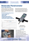 Shotcrete Penetrometer 데이터 시트 (PDF)