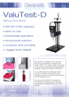 ValuTest-D basic -手轮手动支架- Datasheet
