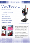 ValuTest-L Basic-Lever Manual Stand - Datasheet